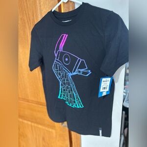 Kids Black Graphic Tee with Colorful Design